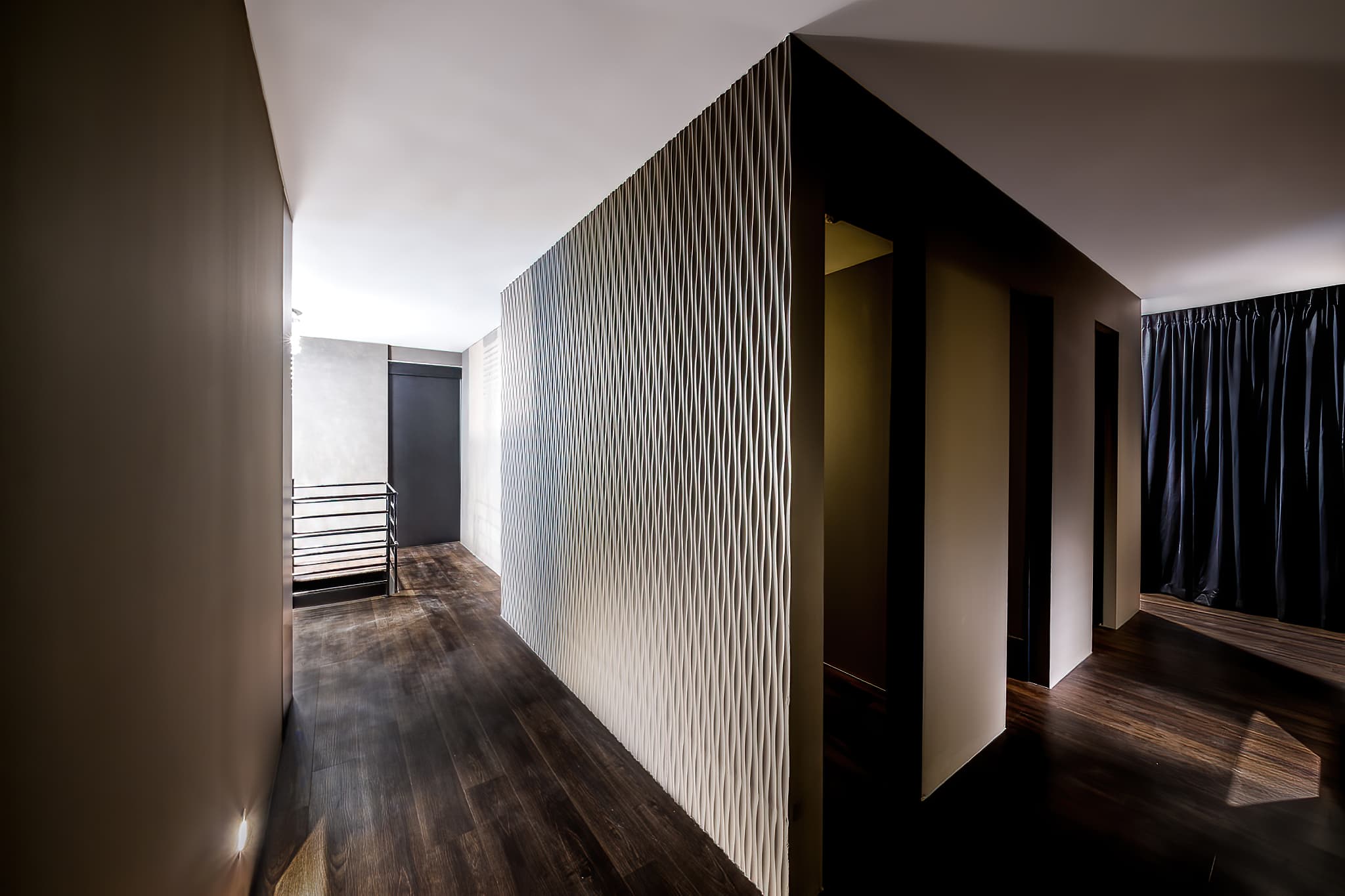 Luxurious spa treatment room with premium lighting and professional beauty equipment for advanced skincare services